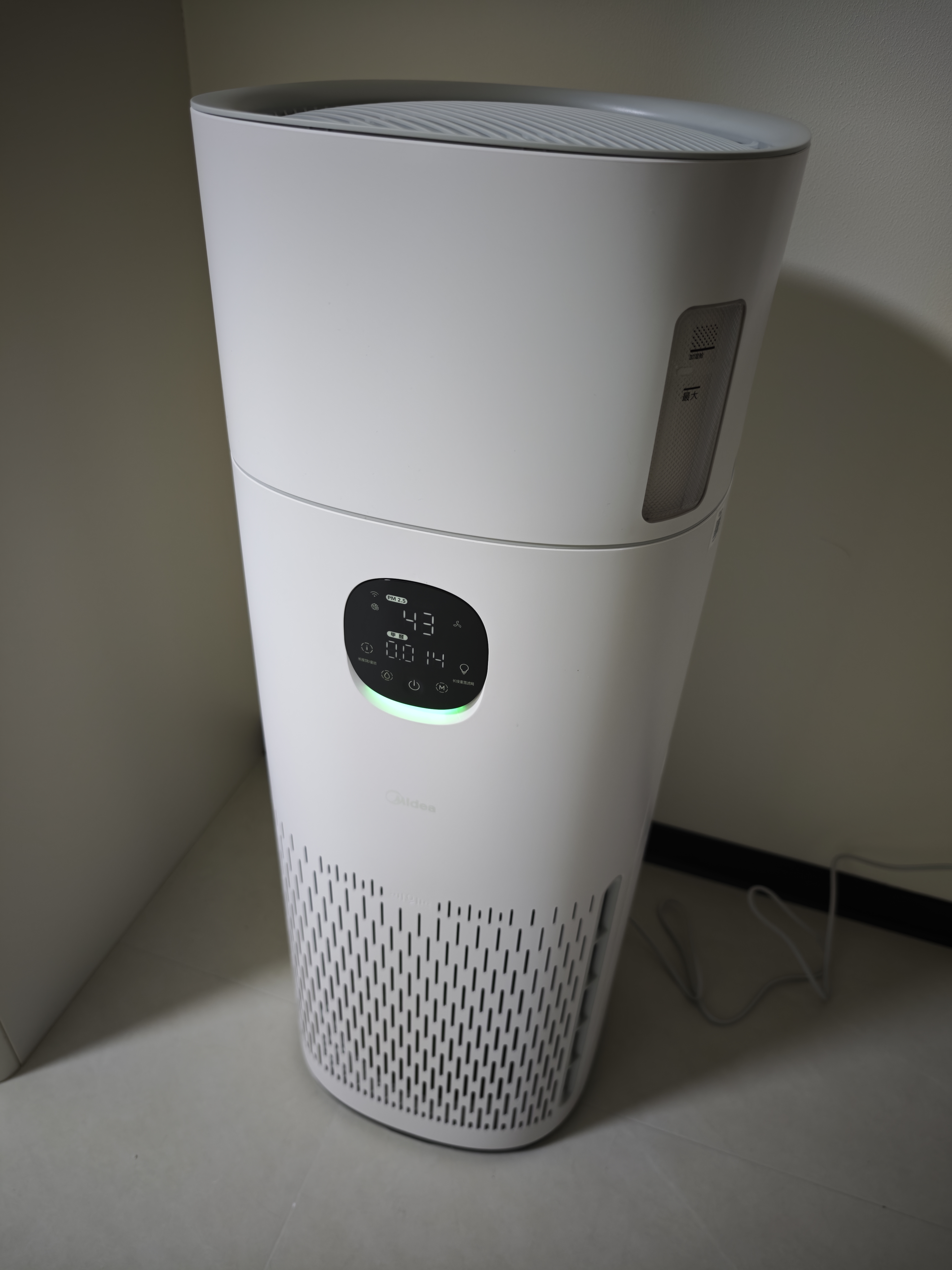美的（Midea）【除甲醛花粉】R8空气净化器无雾加湿一体鼻炎家用甲醛数显除烟味异味过敏原吸猫毛空气净化机 实拍图