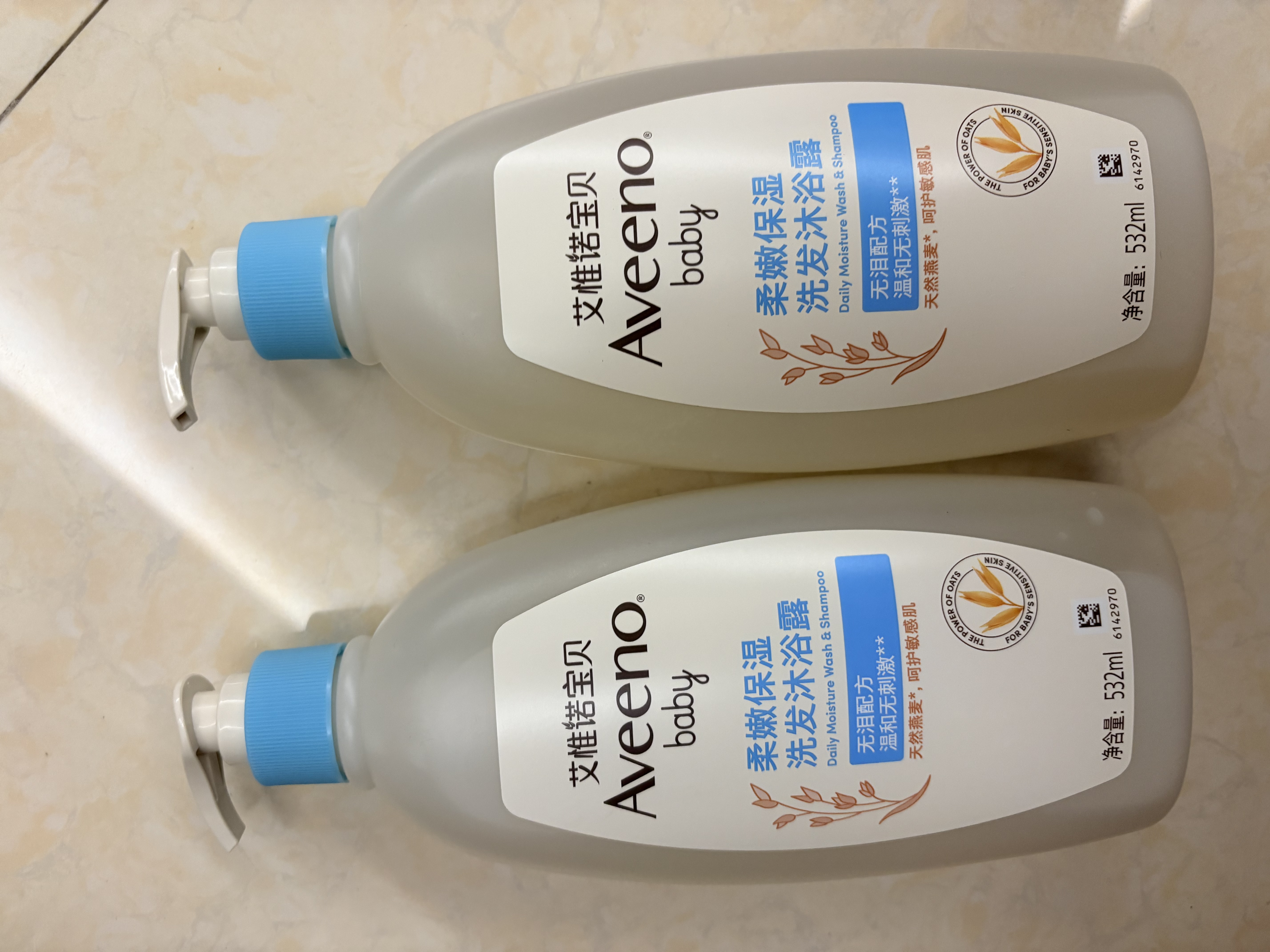 艾惟诺（Aveeno）艾维诺婴儿洗发水沐浴露二合一儿童安心洗沐二合一532ml补水保湿 实拍图