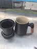 京东京造茶杯便携式黑陶茶泡茶壶茶杯功夫茶具办公杯随身茶壶容量400ml 实拍图