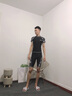 佑游泳裤男五分仿鲨鱼皮速干温泉大码泳衣泳帽泳镜男士游泳套装25255 近视五件套装（150度） XL (110-135斤) 时尚泳裤 实拍图