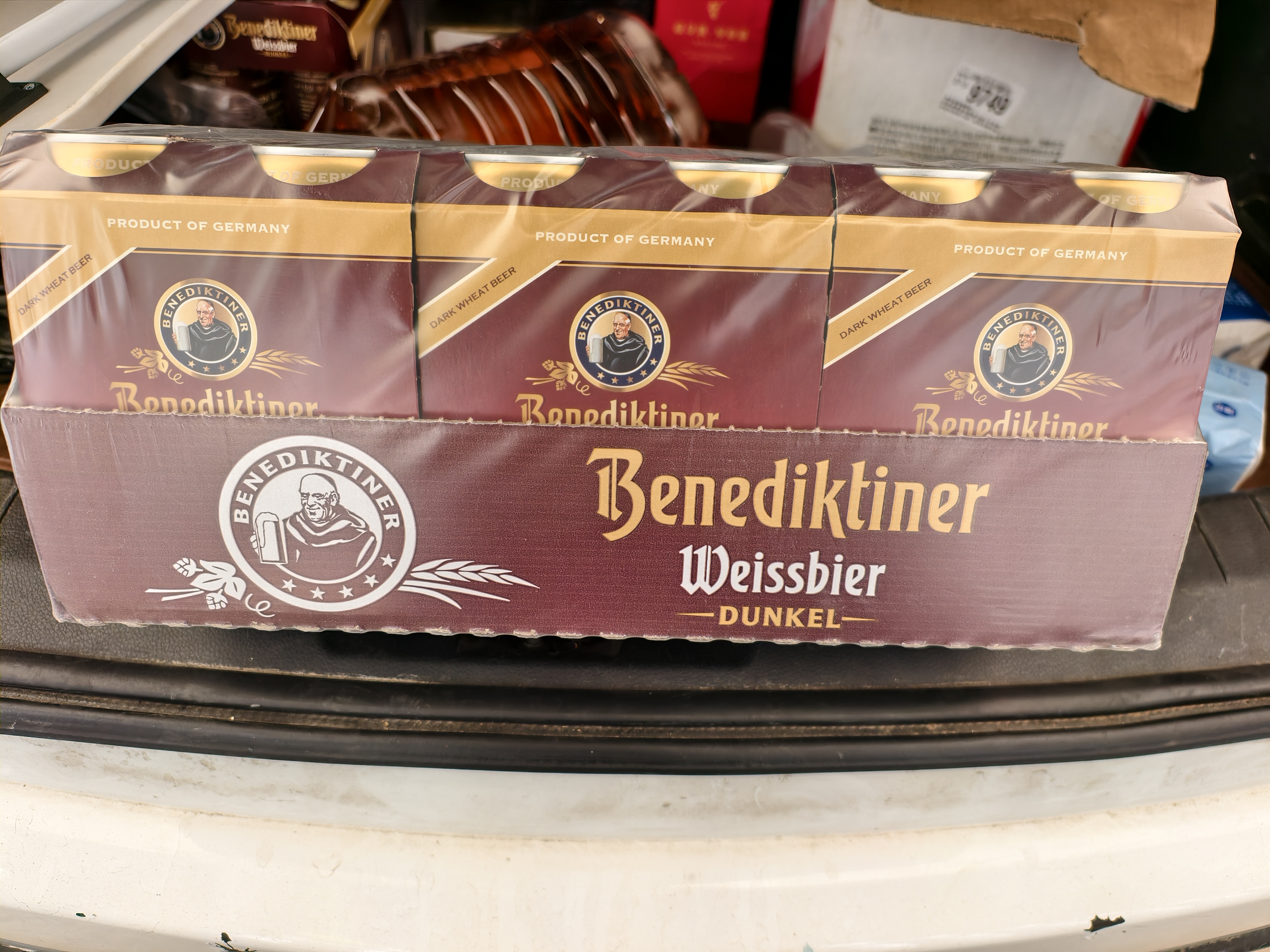 百帝王（Benediktiner）【送礼自饮】小麦黑啤酒 修道院经典500ml*24听整箱德国进口 实拍图