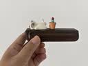 繁夏汽车停车号码牌挪车电话牌高级木纹车载必备创意可爱趴趴猫摆件 实拍图