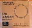 京工 LED三防吸顶灯 防潮防尘防虫工厂楼梯过道楼道走廊灯超薄智能灯  常亮款 12W 白光 实拍图