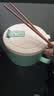 美厨（MAXCOOK）304不锈钢泡面碗 学生饭盒餐杯泡面杯1500ML 牛油果绿MCWA8280 实拍图