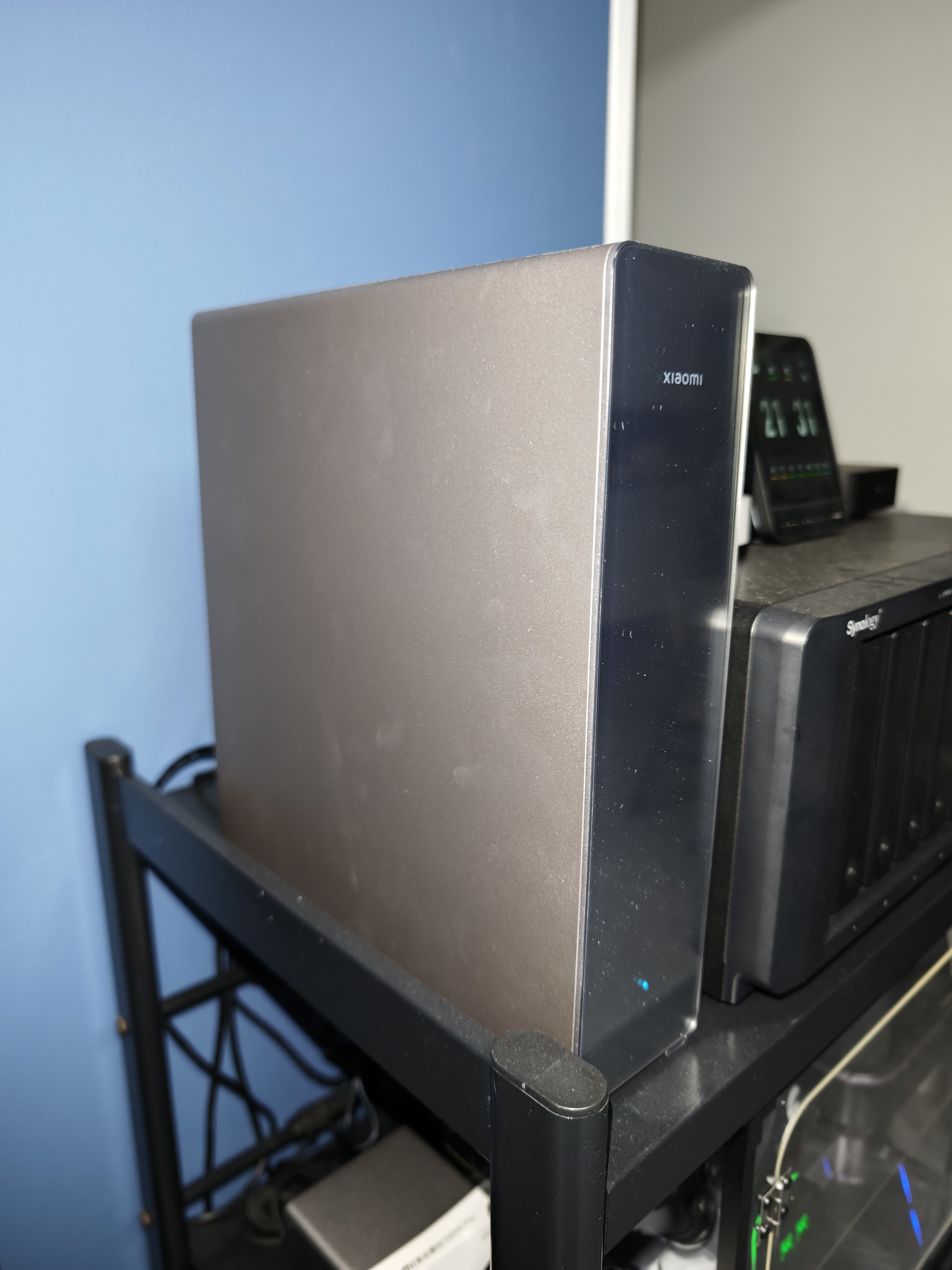 小米（MI）路由器BE10000Pro WiFi7 AI双万兆 全屋智能中枢 个人轻存储 小米17发布会 家用路由器 科技感机身 实拍图