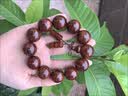 海南黄花梨瘤疤水波纹手串2.0对眼老料佛珠文玩把件收藏男女手链 20mm12颗水波满瘤（配鉴定证书） 实拍图