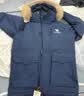 骆驼（CAMEL）[王俊凯同款]户外工装派克羽绒服2026冬季防风加厚保暖大毛领外套 幻影黑，男女同款（女生拍小一码），A33CAPN145D L 实拍图