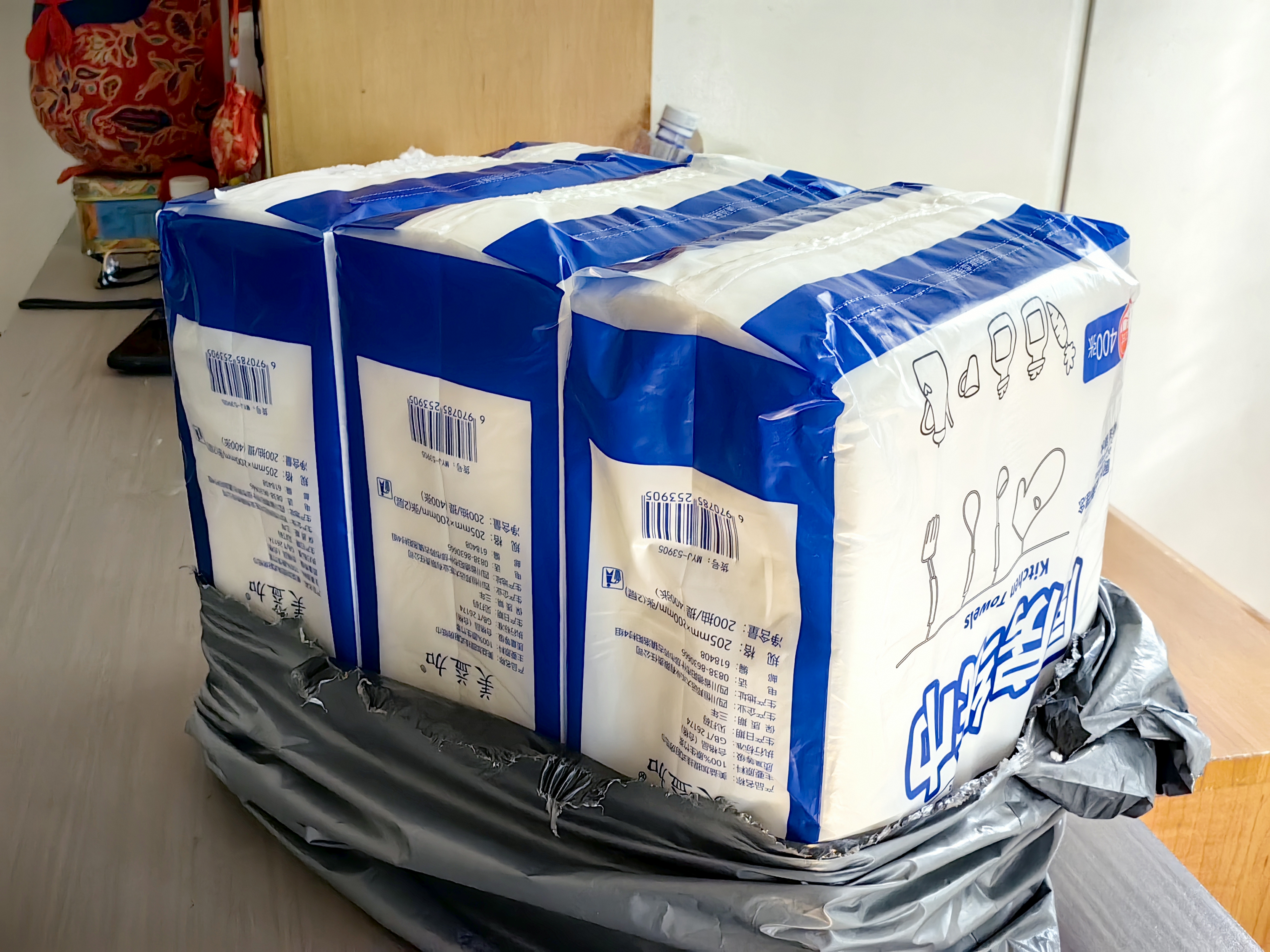 小厨师厨房纸巾吸油纸食品级厨房用纸悬挂抽取式【100%优质竹浆】 ⭐ 2层 400张*3提 【囤货必备】⭐ 实拍图