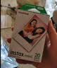 INSTAX富士instax立拍立得 mini相纸 白边双包20张+香蕴花影边框贴 实拍图