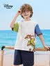 迪士尼（Disney）男女童短袖t恤2026夏新品亲子装儿童短袖T百搭短袖t恤蓝绿 150 实拍图