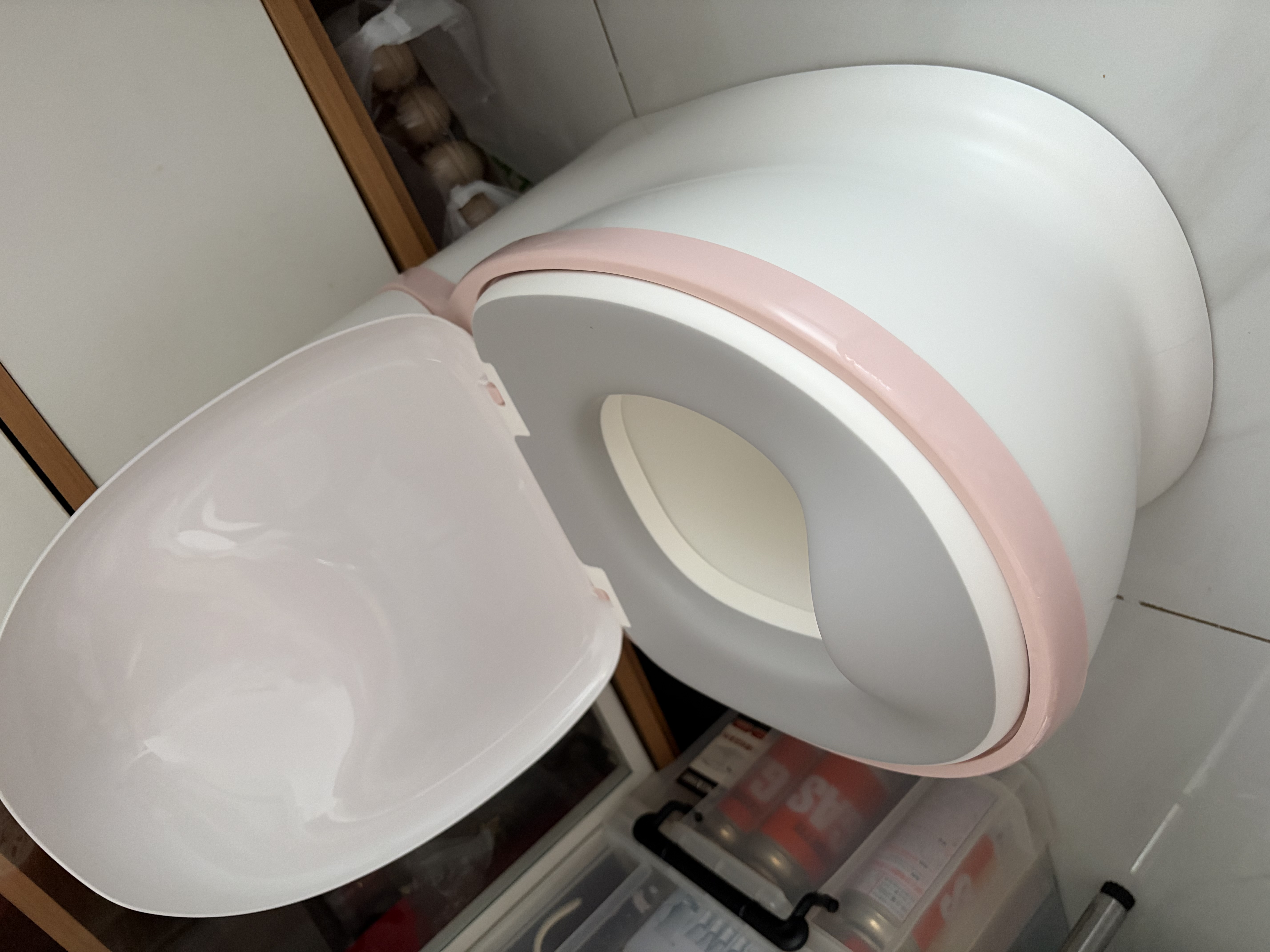 babycare马桶坐便器蹲便器儿童马桶仿真马桶坐便圈2-6岁宝宝便盆维尔粉 实拍图