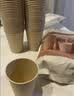 京东京造  一次性杯子 纸杯加厚型食品级竹纤维水杯 230ml【100只】 实拍图
