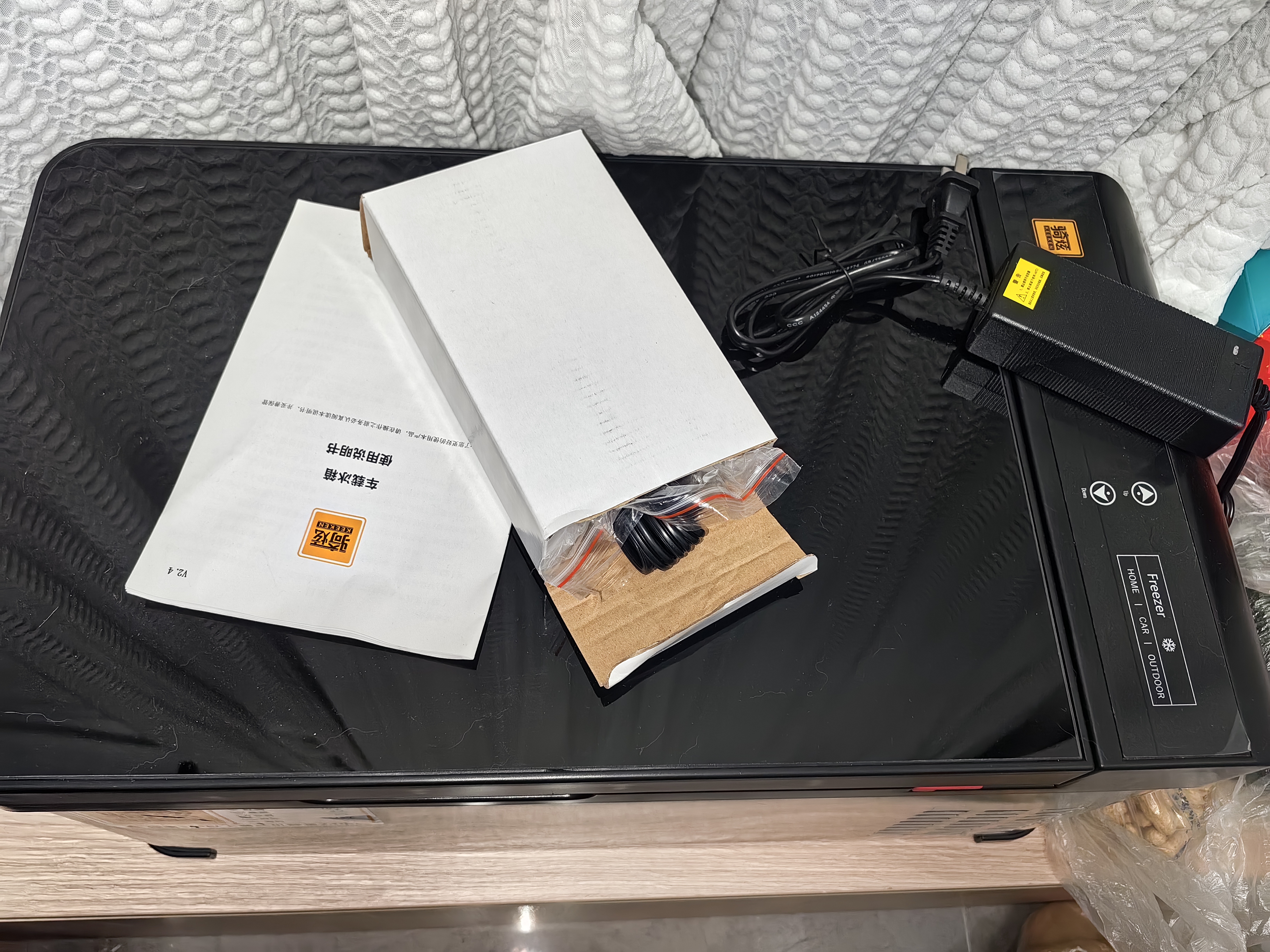 骑炫Q18车载冰箱压缩机制冷车家两用宿舍迷你小冰柜冷冻冷藏12V 24V 实拍图