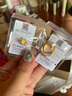 菜百首饰 黄金耳饰 足金时尚经典刻面花纹耳环  HJ 黄金耳饰 约3.89g 实拍图