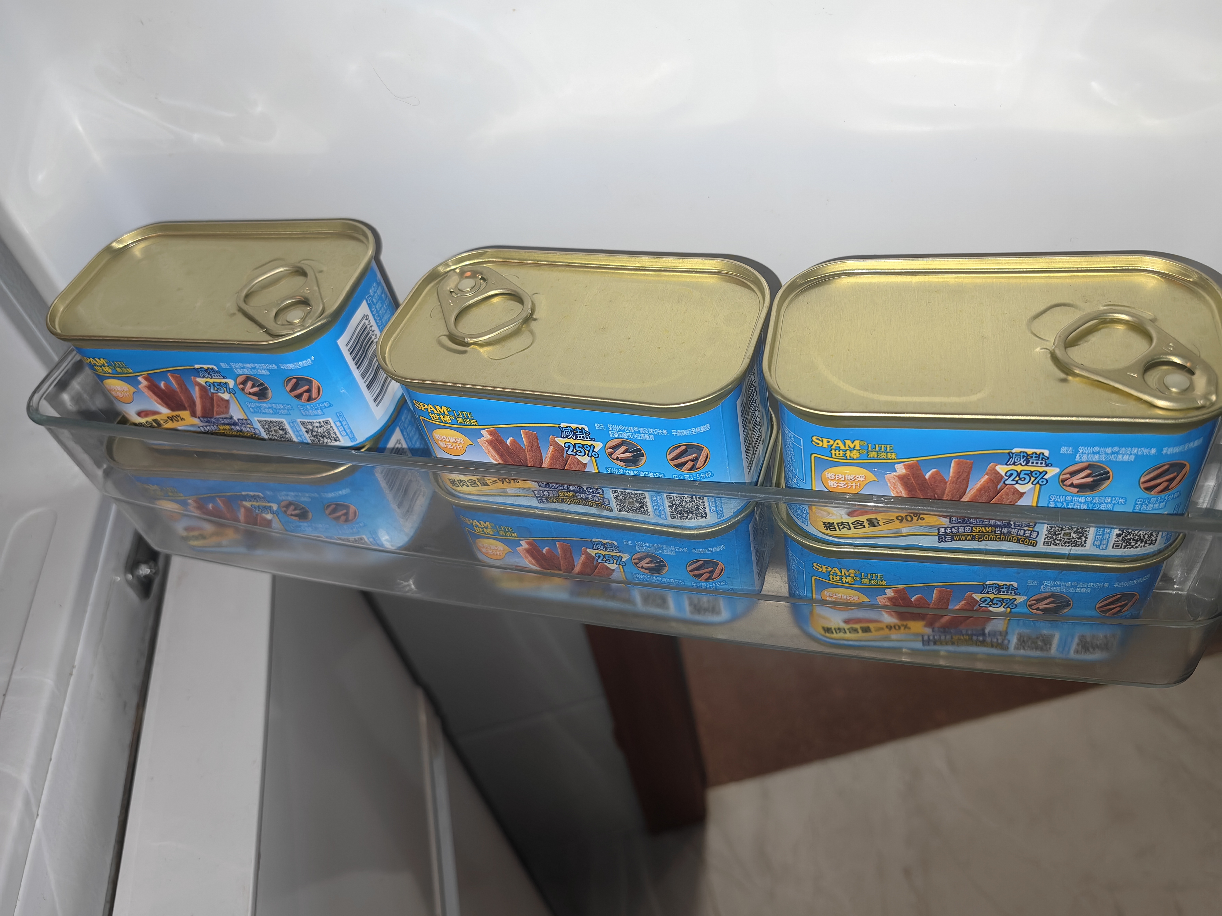 世棒（SPAM）午餐肉罐头清淡198g*2罐 早餐火锅烧烤香锅 泡面户外露营即食 实拍图