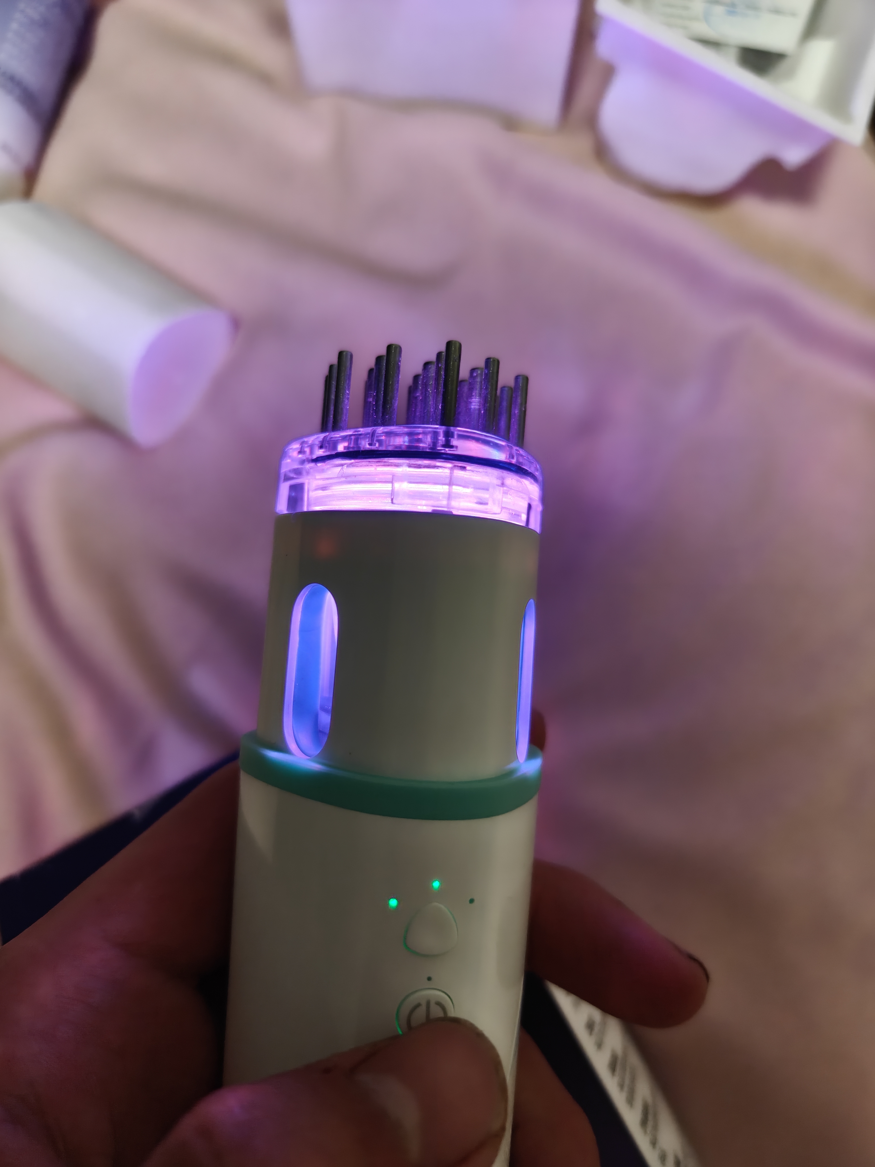 珀莱倩（PROCHA) 电动头皮上药器梳米诺地尔给药器酊震动按摩梳泡沫神器 【二代泡沫专用】-全自动出液 实拍图