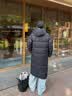 准者（RIGORER）长款羽绒服男2026秋冬新款连帽保暖防风加厚运动户外休闲情侣外套 纯正黑 M (170) 实拍图