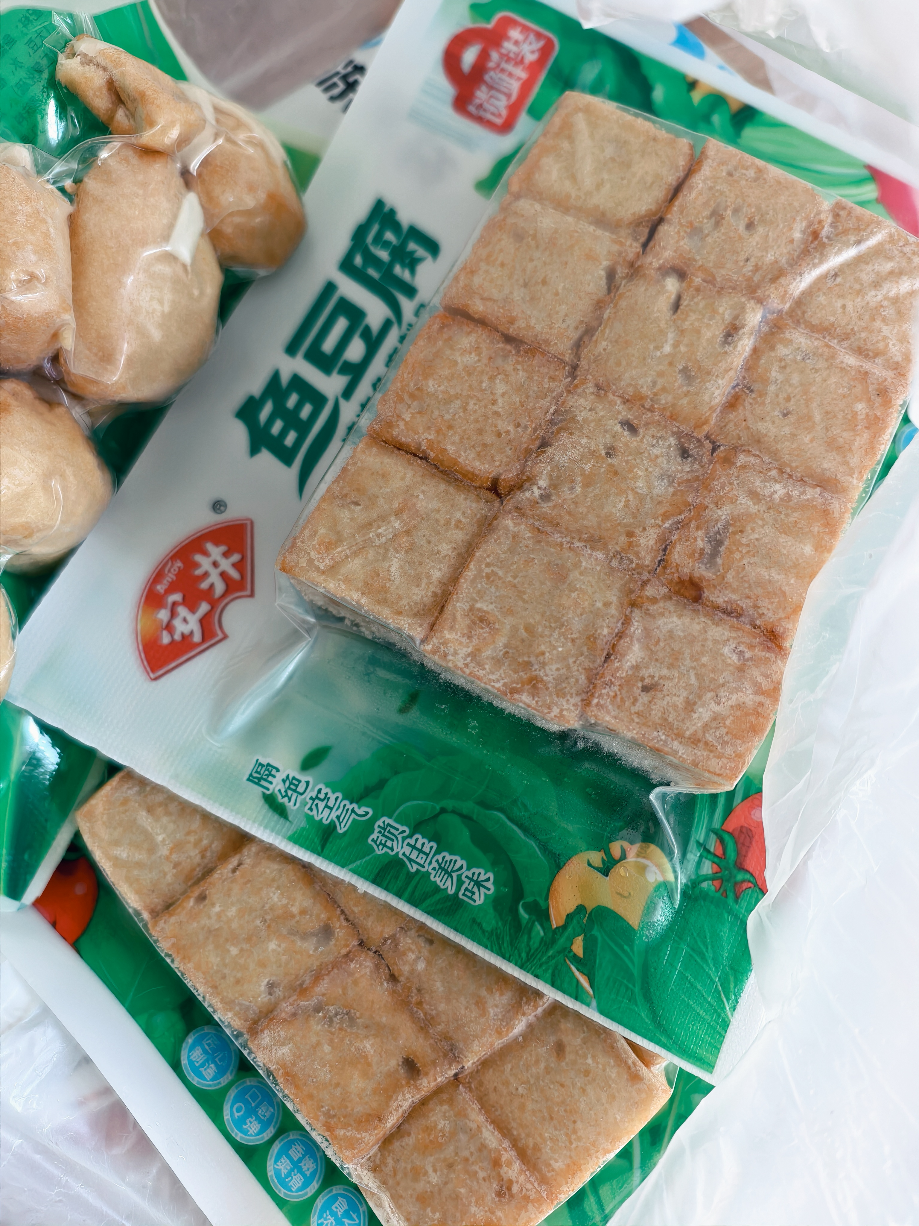安井锁鲜装鱼豆腐 240g/包 鱼糜含量≥65% 火锅麻辣烫关东煮烧烤食材 实拍图