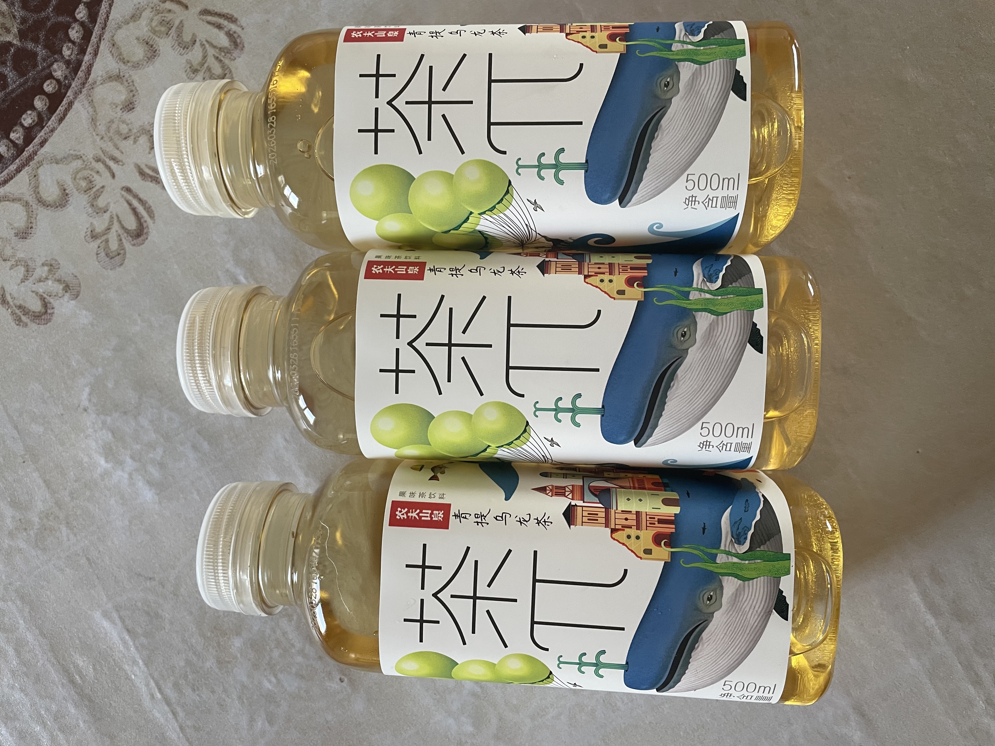 农夫山泉茶π（茶派） 茶饮料 青提乌龙茶500ml*15瓶 整箱饮品 实拍图