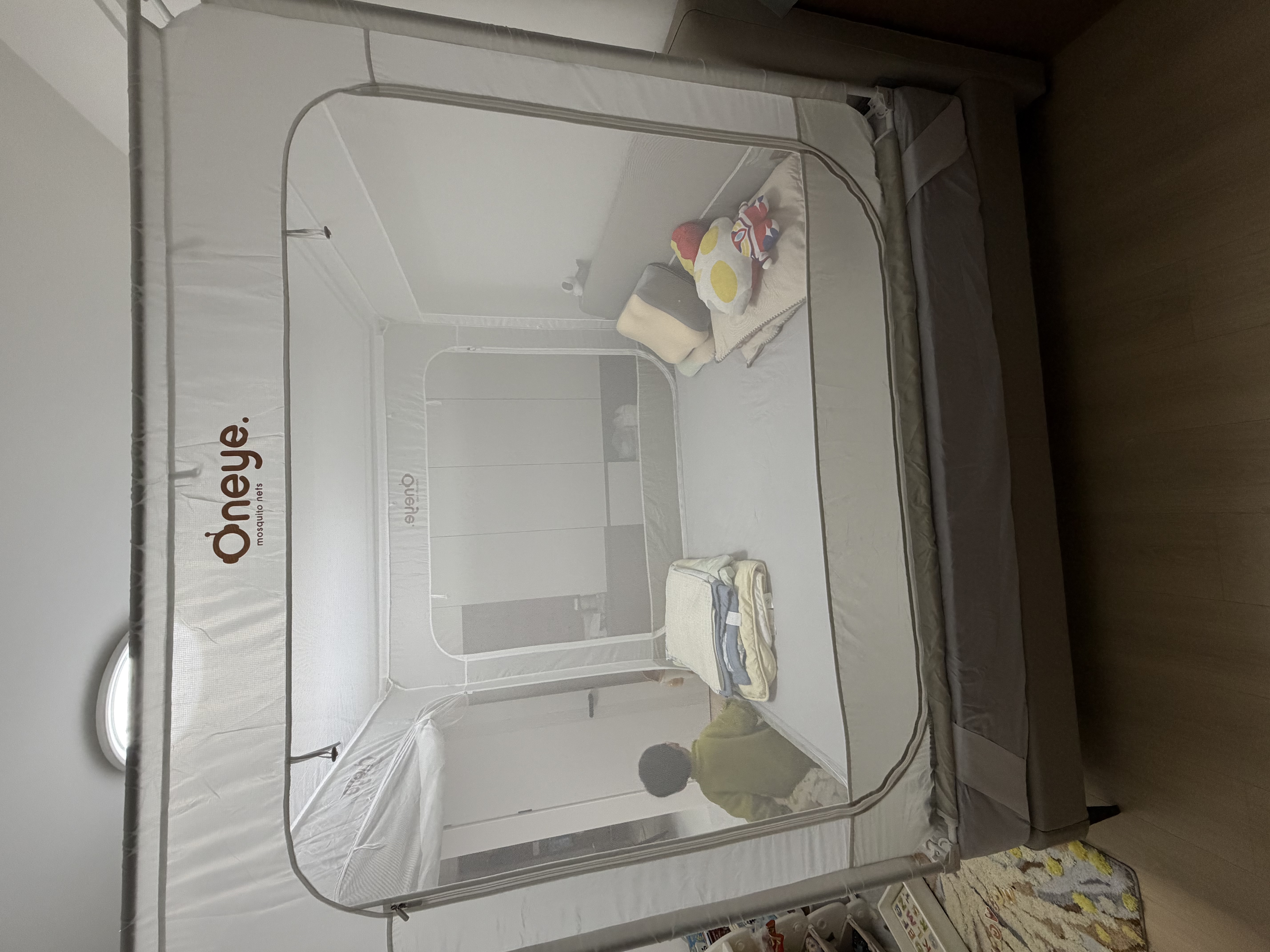 丸丫V2max婴儿防摔蚊帐儿童蚊帐一体防掉全底全包拉链1.8*2.0+床单*2 实拍图
