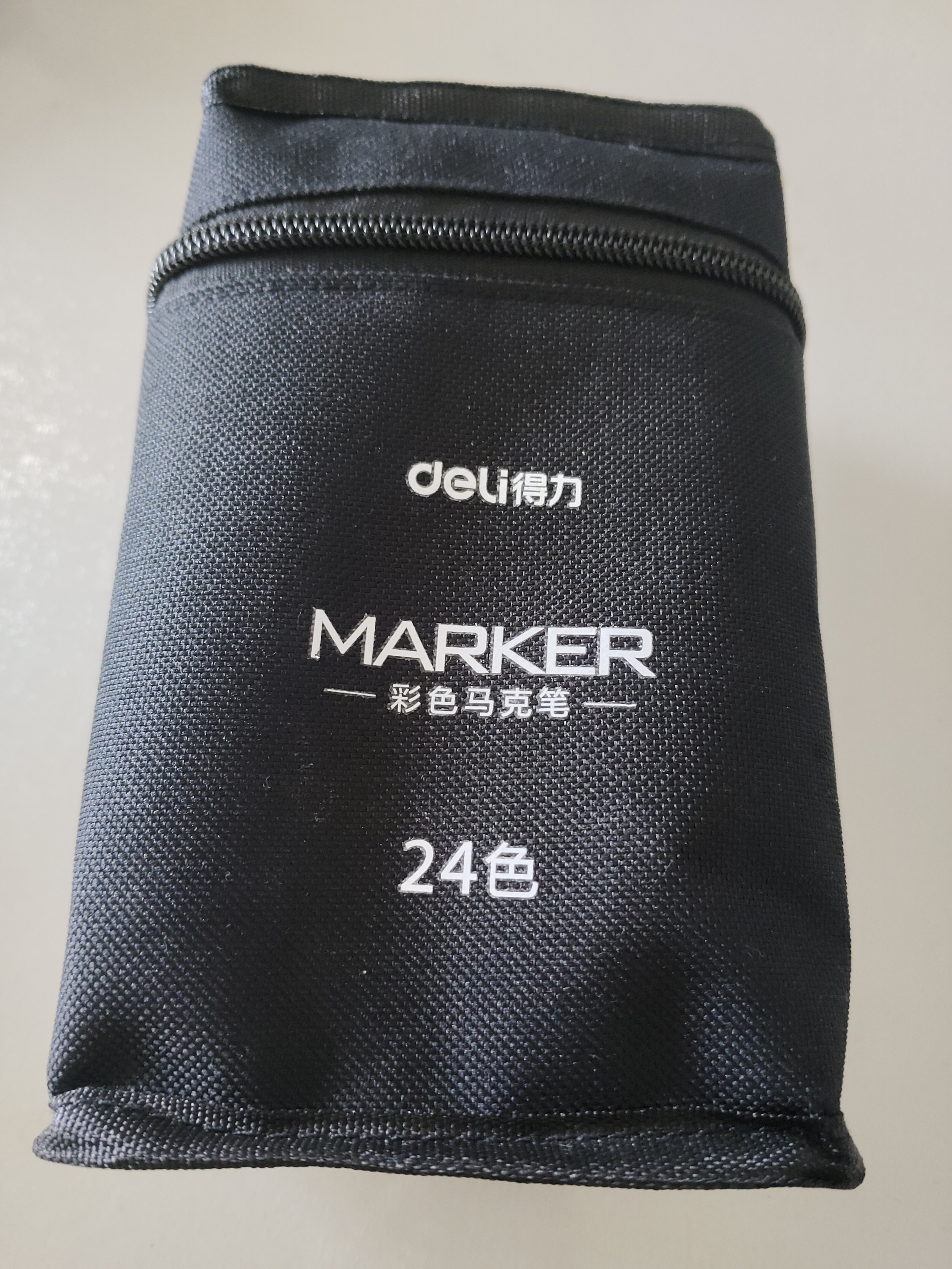 得力（deli）24色粗细双头速干酒精马克笔黑布袋装学生水彩笔美术彩笔绘画手绘树涂鸦生日礼物美育 实拍图