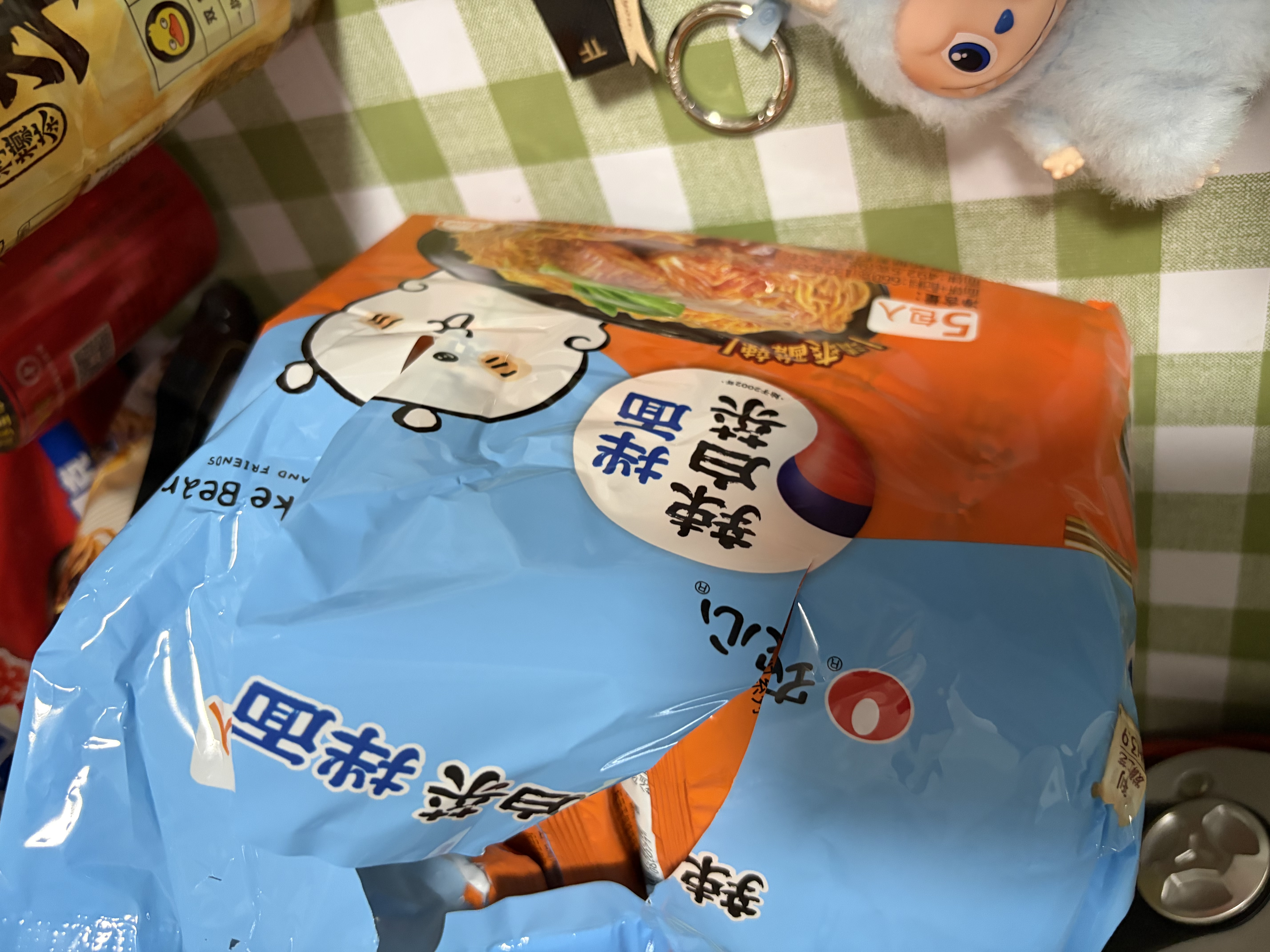农心 秘制辣白菜拌面 方便面 袋面速食休闲零食品 五连包 132g*5包 实拍图