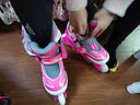 米高 轮滑鞋儿童溜冰鞋女童全套初学旱冰鞋男童专业滑冰滑轮生日礼物 中配置：粉鞋+K8头盔KP1护具+包+礼品 M 31-34内长19.5-22.5厘米/5-8岁 实拍图