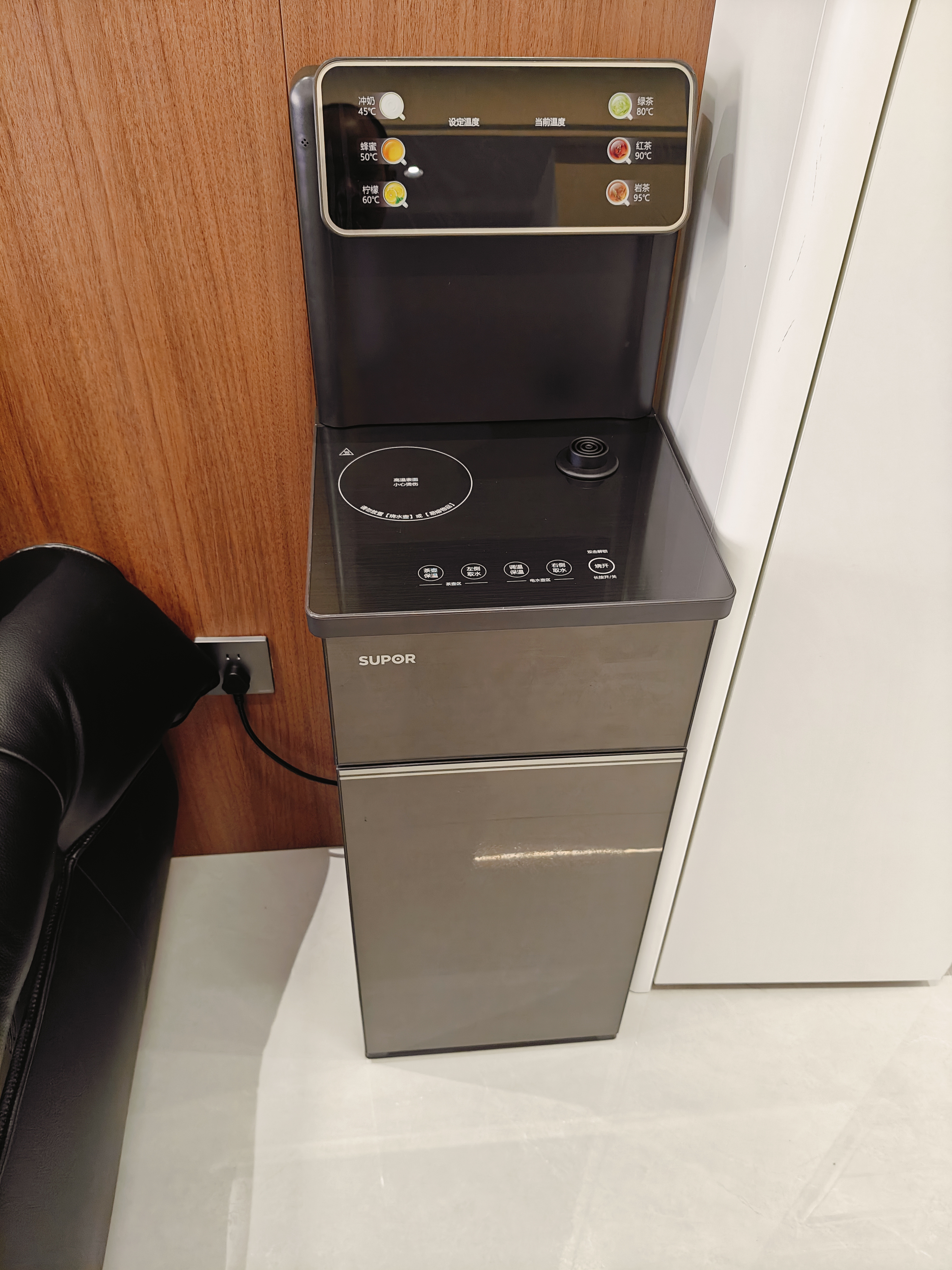 苏泊尔钛泉茶吧机下置水桶饮水机家用高端客厅用2026年新款烧水壶智能全自动一体机制热茶吧SW-CBJ28A 实拍图
