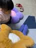达克鸭 花瓣太阳花坐垫毛绒花朵学生教室椅子屁垫榻榻米飘窗懒人卧室地 紫色 45x45cm 实拍图