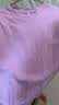 红豆居家睡衣女夏季纯棉休闲短袖短裤女士睡衣可外穿家居服香芋紫160/84A 实拍图