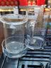 斌能达（BIN NENG DA） 加厚全玻璃绿茶泡茶壶过滤冲茶器红茶泡简约办公室功夫茶具小号 小号透明色把单壶+2杯 250ml 实拍图