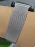 臣颂（CHENSONG）适用于红米手表表带Redmi Watch6/Watch5/watch4米兰尼斯 金属磁吸腕带男友通用 银色 实拍图