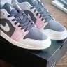 耐克（NIKE）板鞋AJ1休闲鞋 Air Jordan 1low篮球鞋IB7109-004粉黑 42.5 实拍图