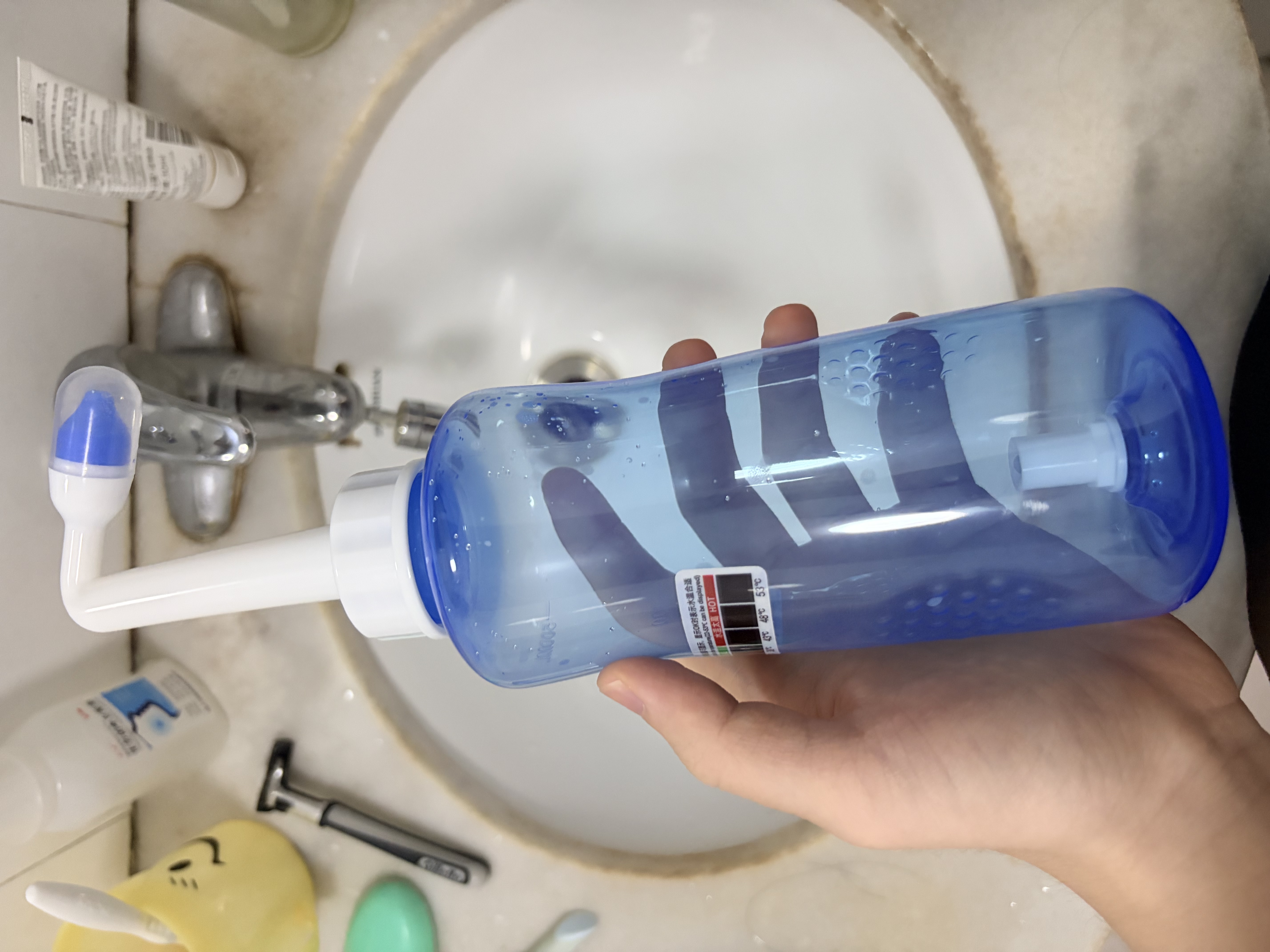 维德手动洗鼻器成人儿童专用生理盐水清洗医用鼻炎鼻腔冲洗器+90包盐 实拍图