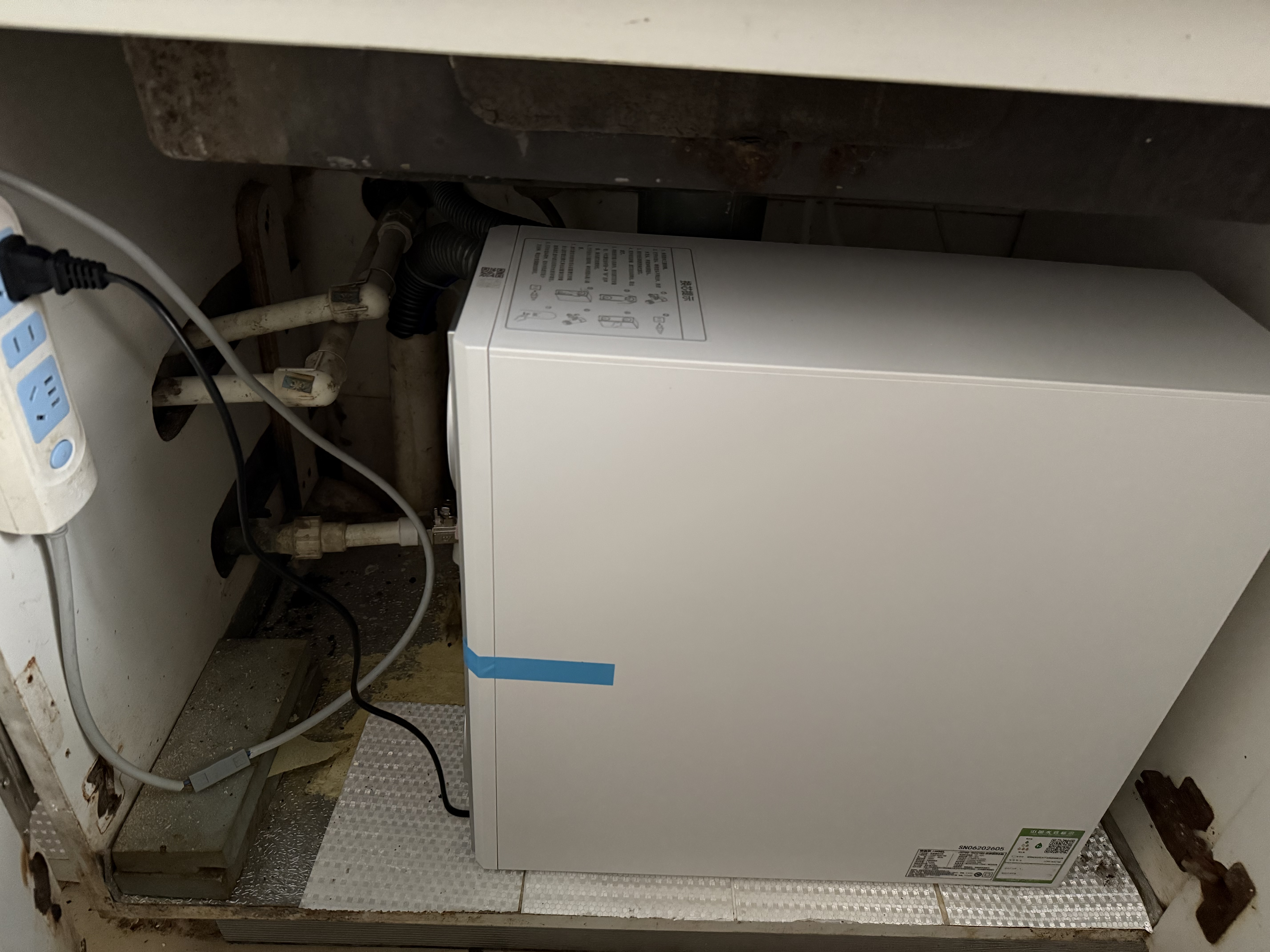 安吉尔哪吒高速全厨净水器1400G家用净水器8年长效RO膜反渗透厨下式净水机J3780-ROC186 实拍图