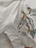 南极人短袖t恤男士夏季薄款纯棉白色半袖男装宽松大码衣服薄款上装体恤 白色羽毛 XL(推荐120-140斤) 晒单实拍图
