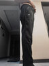 花花公子【两条装】休闲裤男士冰丝夏季薄款休闲运动裤男弹力直筒长裤子 黑色+灰色【两条装】夏季薄款 XL 建议115-130斤 实拍图