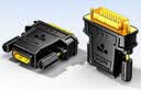 山泽 DVI公转HDMI母镀金转接头 DVI24+1/DVI-D转HDMI双向互转 电脑显卡显示器投影仪转换头 ZH-340 实拍图