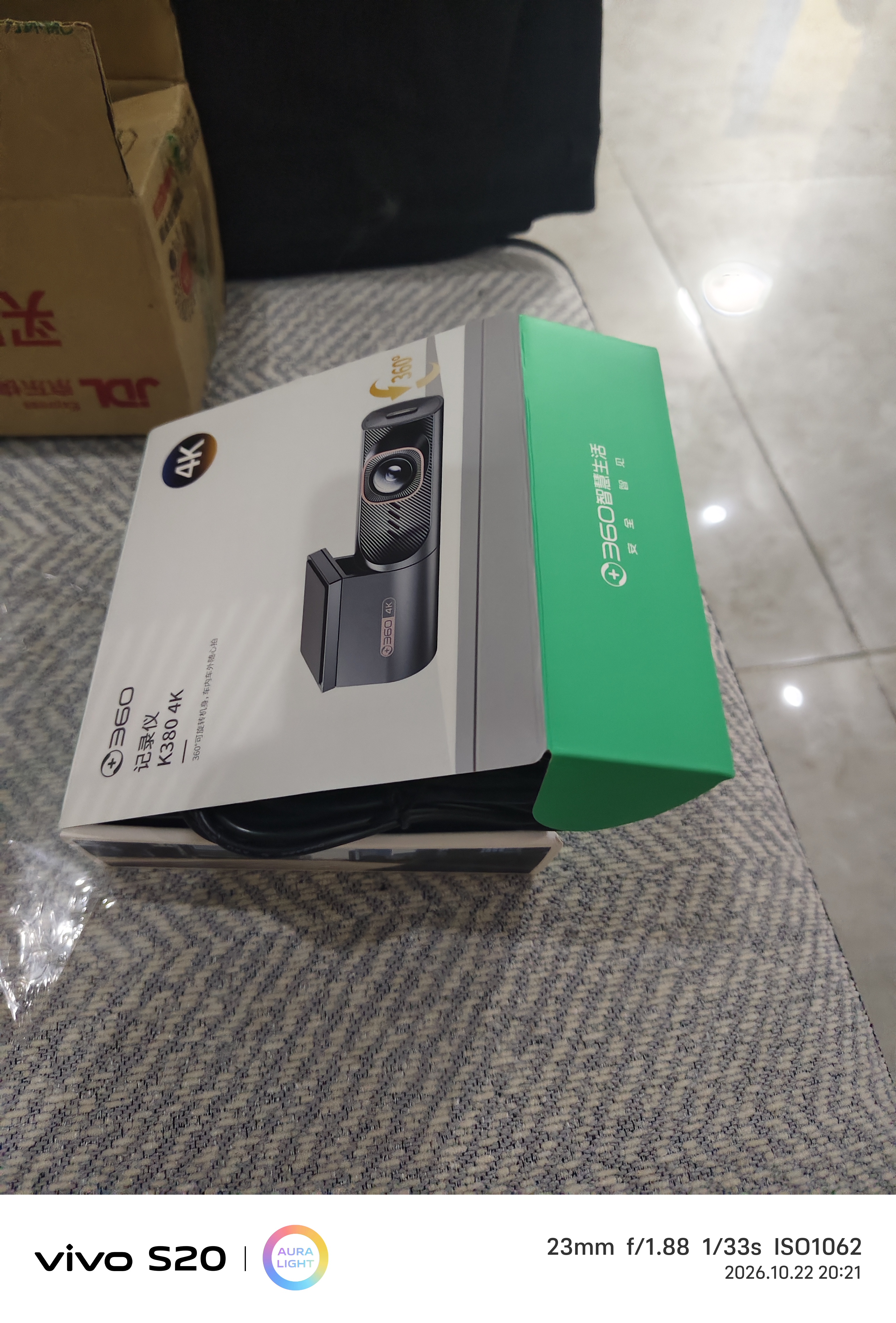 360AI行车记录仪K380 4K 星光夜视 超高清录像 智能车载隐藏式 实拍图