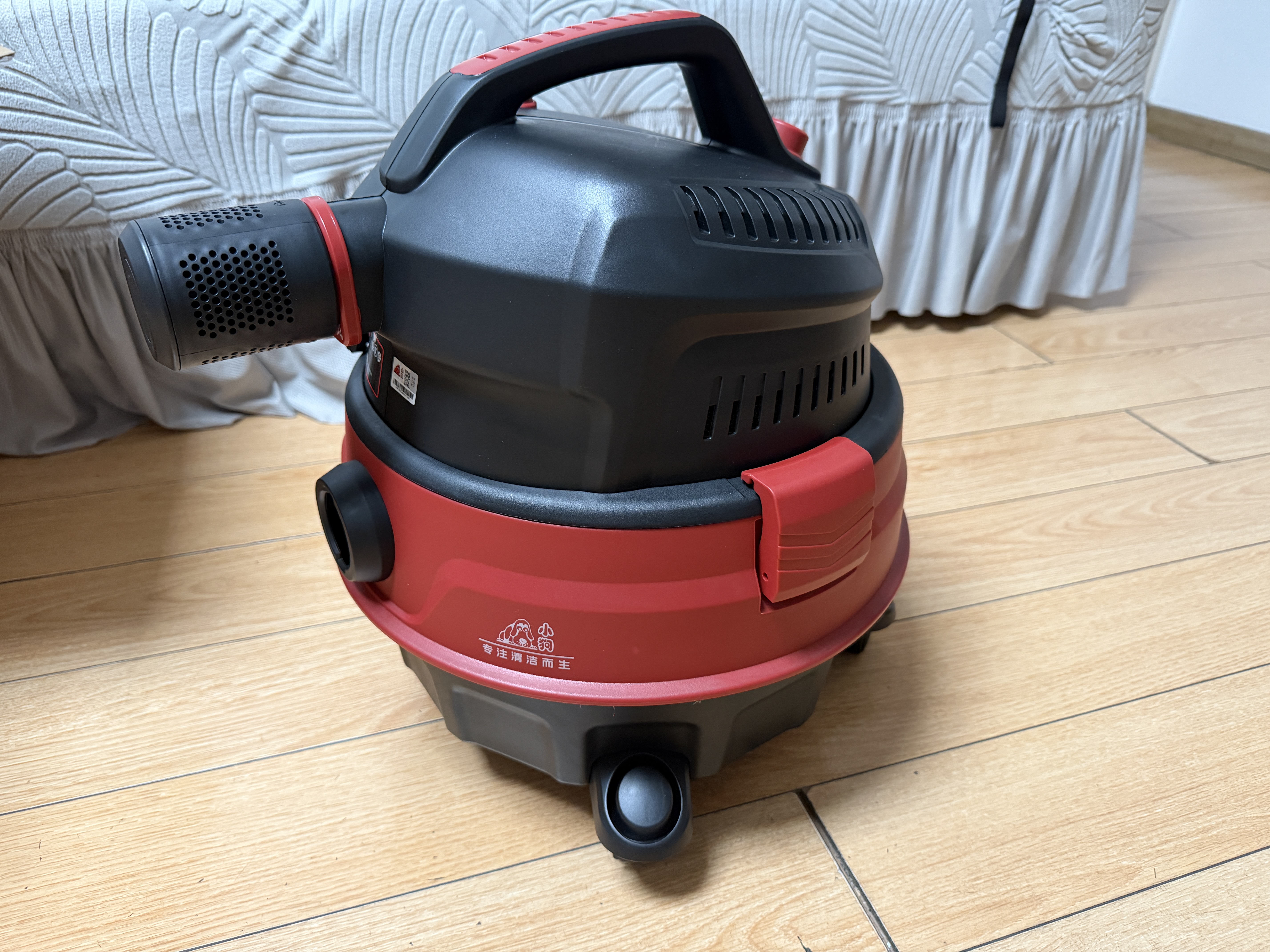 小狗桶式吸尘器家用吸拖一体1800W大功率大吸力工业吸尘器干湿吹三用装修美缝开荒保洁多功能T004S 实拍图