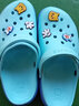 鲨鹈鹕洞洞鞋男士大码拖鞋防滑室外迪特沙滩鞋女透气包头休闲凉鞋男 迪特冰蓝蓝色 42 实拍图