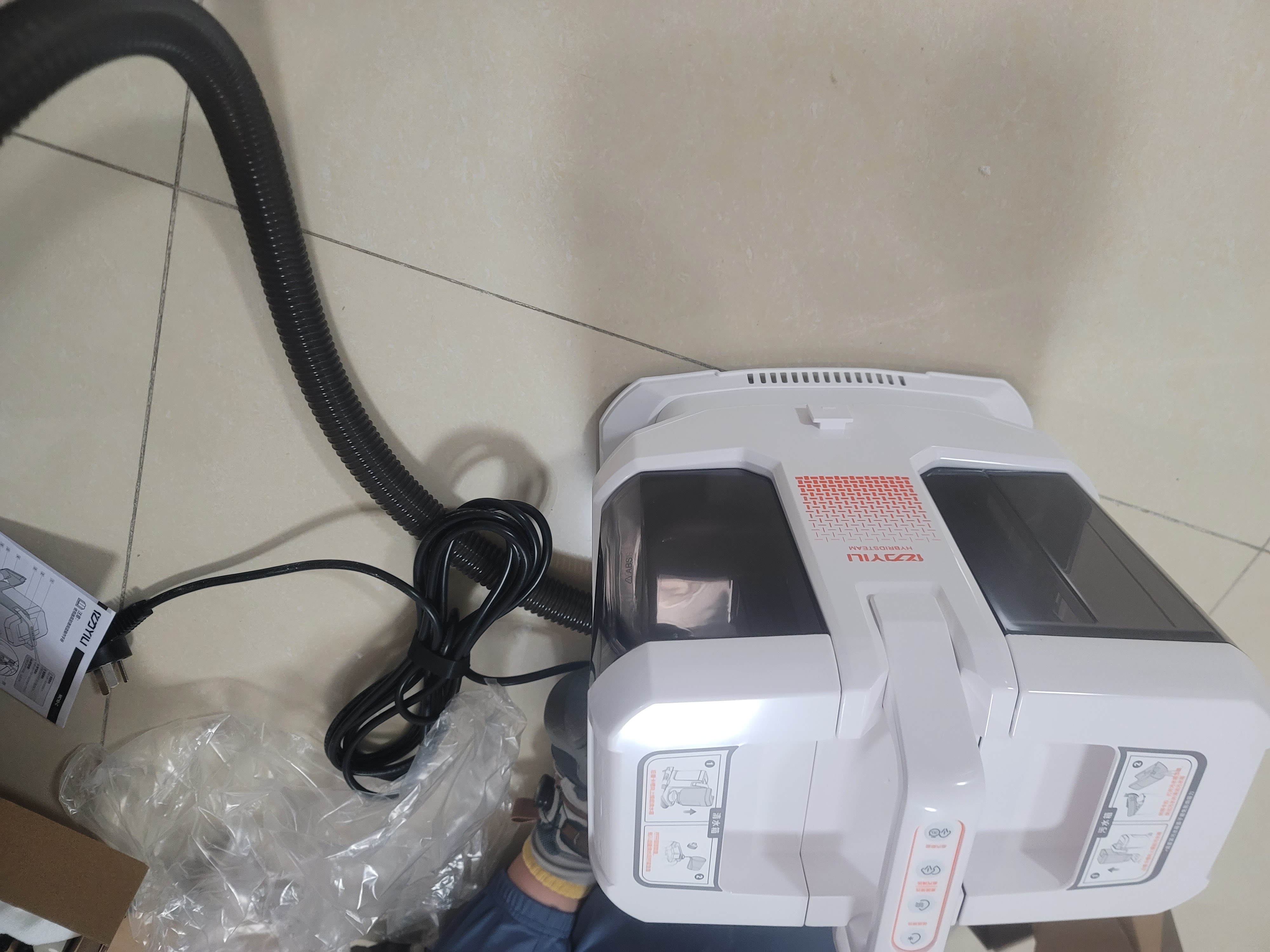 亿力布艺清洗机【100°C高温蒸汽】洗吸一体地毯沙发床垫窗帘清洁机油烟机空调擦窗玻璃多功能神器MC10 实拍图
