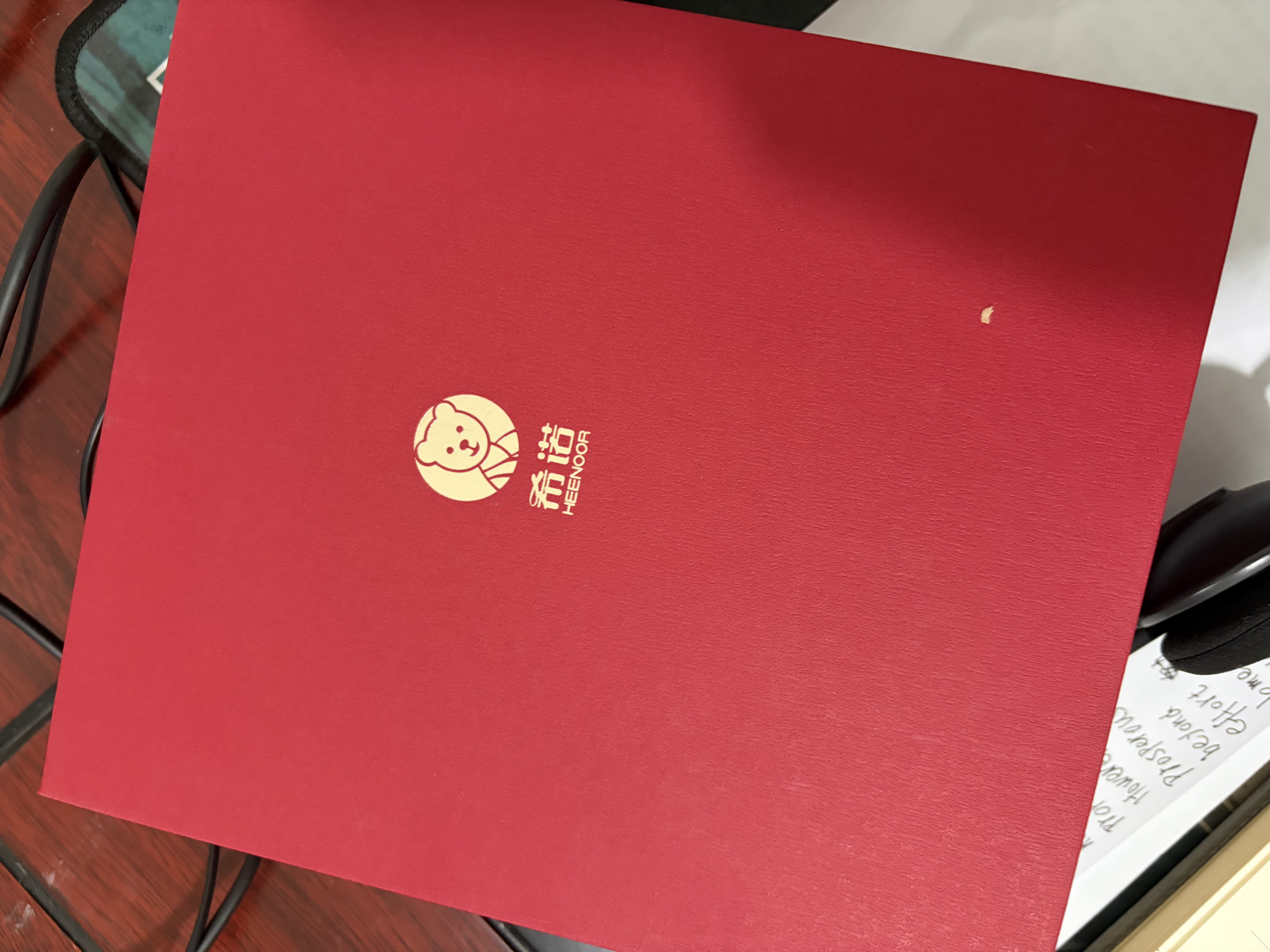 希诺抗菌玻璃杯双层带把手泡茶杯子男高档水杯节日礼物XN-9321KT 实拍图