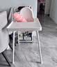 宜家（IKEA）ANTILOP安迪洛宝宝椅餐桌椅儿童餐椅家用宝宝凳儿童凳子 【含桌板】蓝灰色（座位尺寸：22*25cm） 实拍图