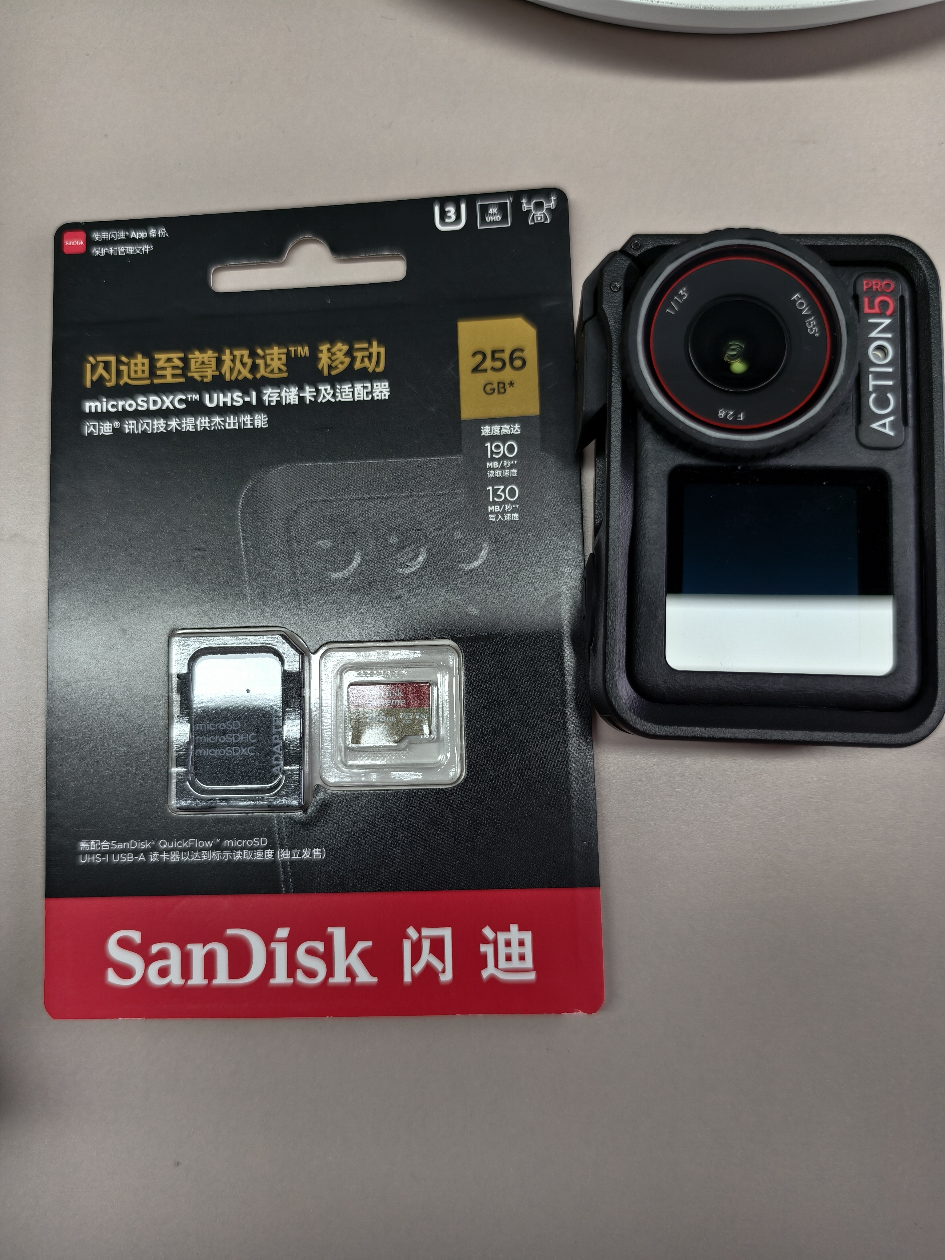 Sandisk闪迪内存卡存储tf卡运动相机卡高速gopro相机无人机内存卡MicroSD卡u3/v30 适用于适用pocket4 256G 【联系客服送读卡器入会领20元券】 实拍图