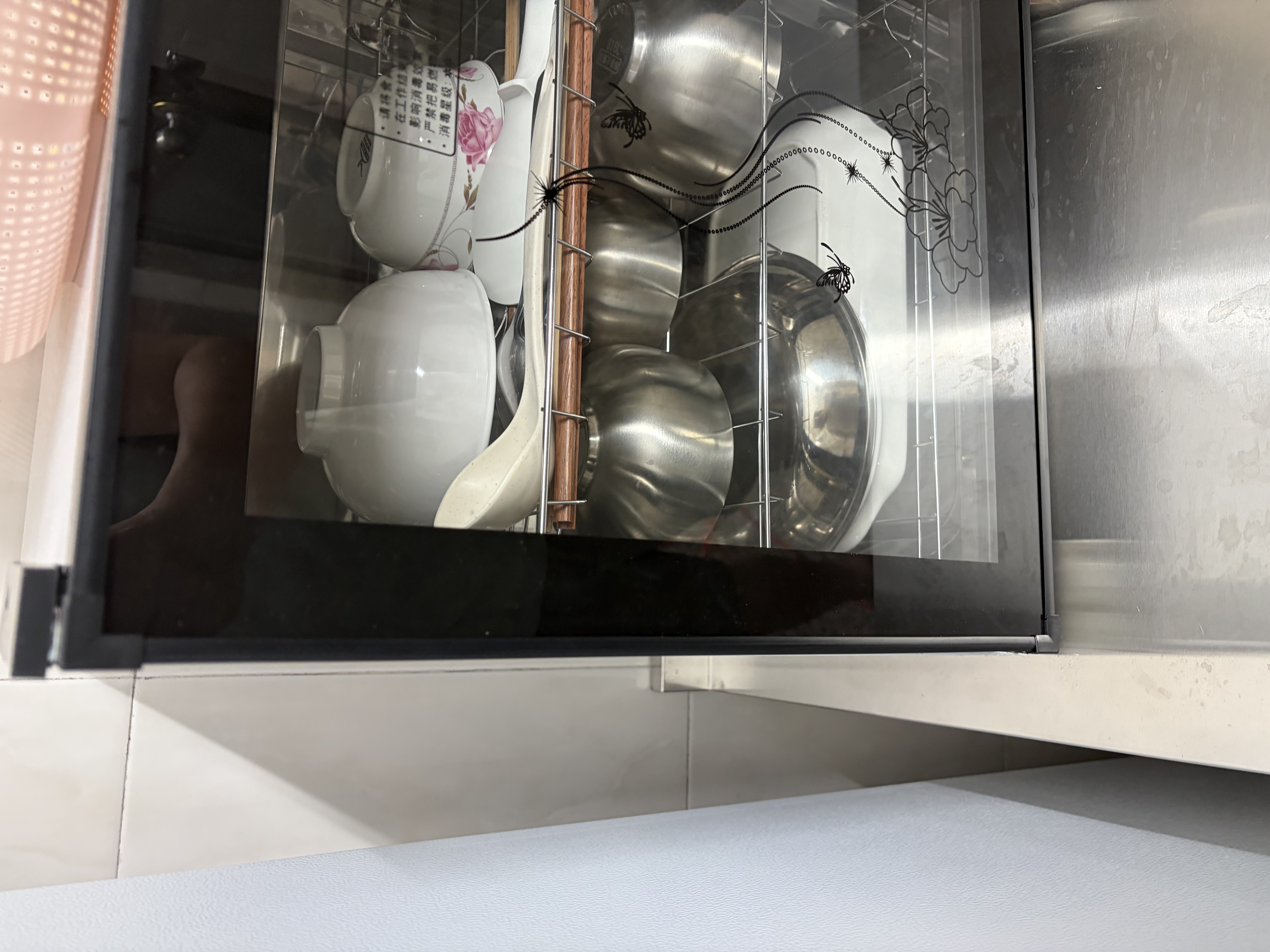 海美龙消毒柜家用小型消毒碗柜商用大容量立式台式迷你饭店酒店厨房保洁柜碗筷餐具茶杯 68S 钢 （3层箱体）+沥水盘 实拍图