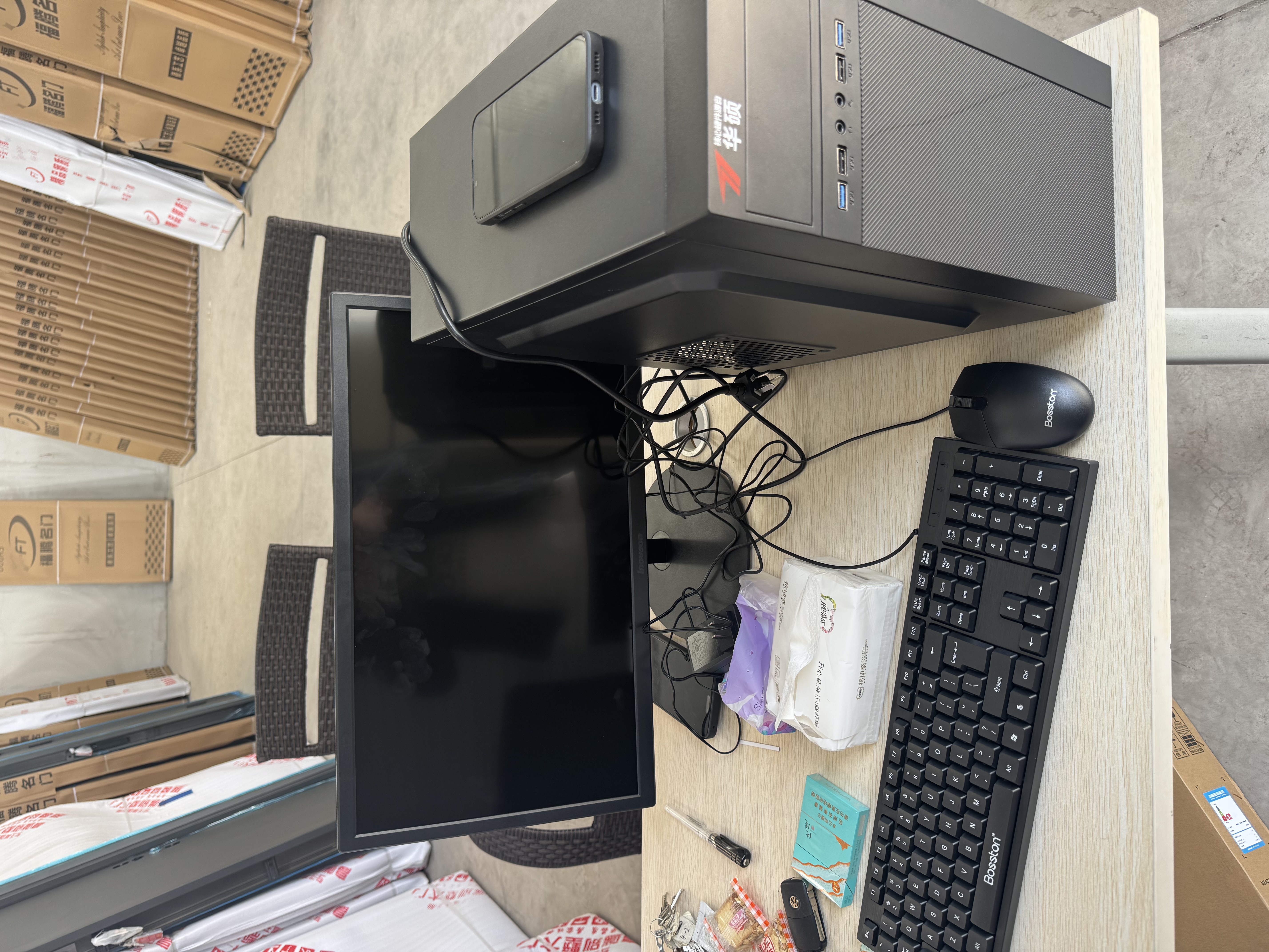 华硕（ASUS）品牌机【14代酷睿i7】台式电脑整机独显商务办公主机炒股大学生设计渲染企业商用diy组装电脑全套 华硕主机+24英寸全套【超清液晶丨蓝光护眼】 【旗舰】酷睿i7丨16G丨756G丨4K 实拍图