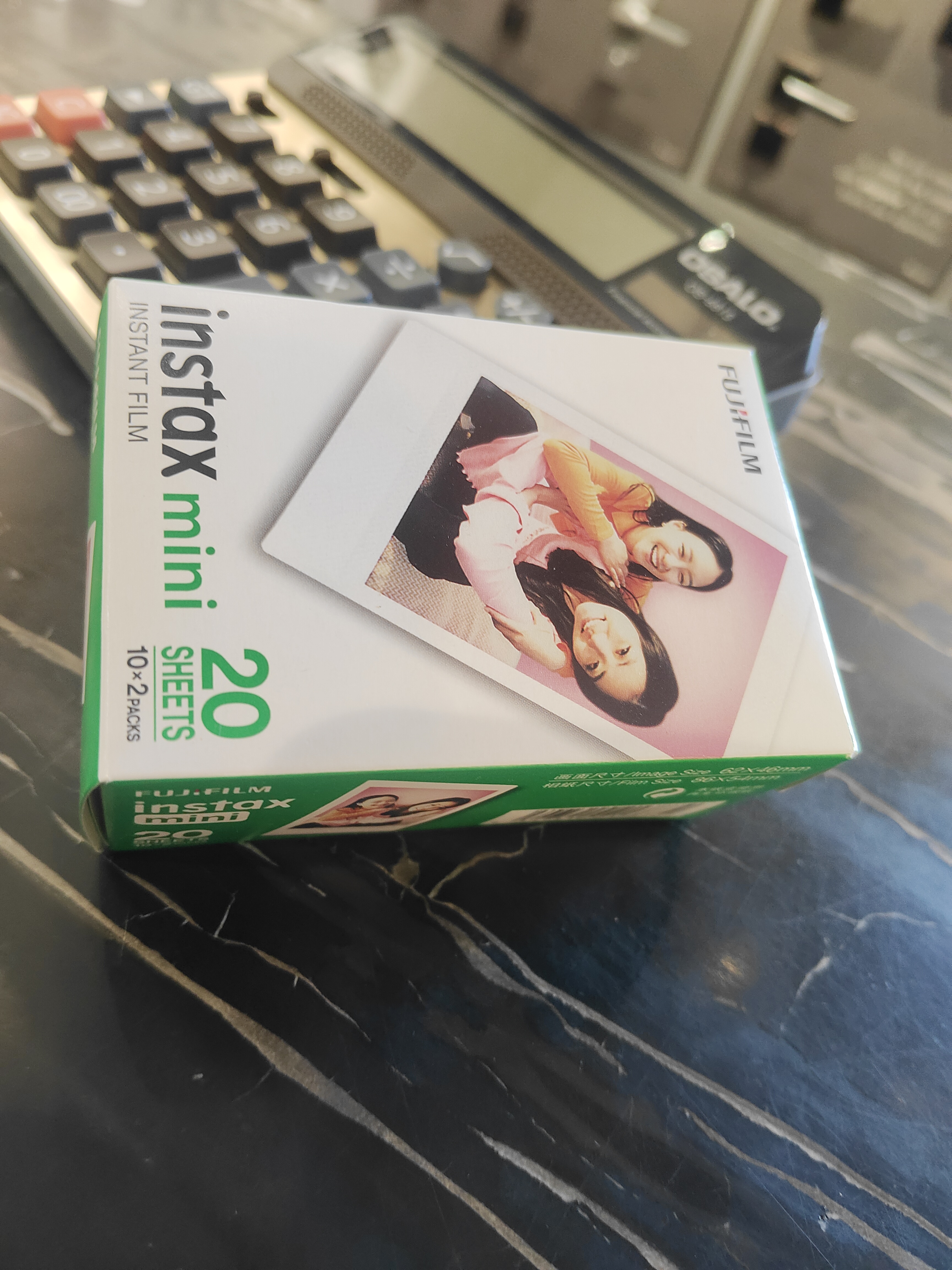 INSTAX富士instax立拍立得 mini相纸 白边双包20张+闪闪星钻边框贴 实拍图