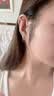 芯奢S999纯银耳钉女士2026新款耳环养耳洞素圈耳圈足银实心高级感耳饰 足银8MM【2只装】 【适合耳骨戴】假一赔十 实拍图