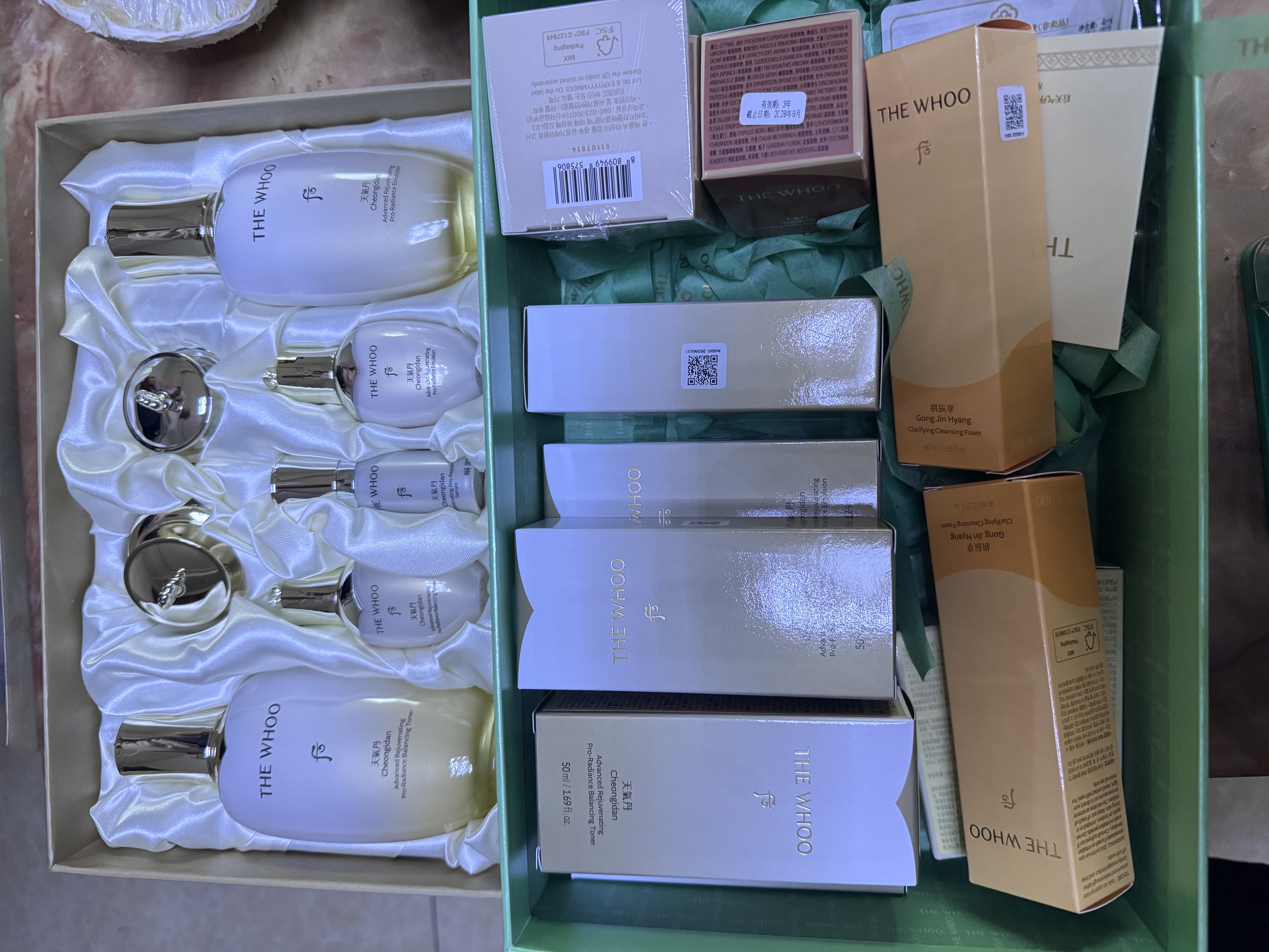 后Whoo【独家限定】天气丹5A水乳礼盒美白抗皱紧致护肤品套装礼物 实拍图